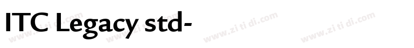 ITC Legacy std字体转换